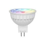 Żarówka RGB + biały ciepły + biały zimny MR16 12V 4 Watt