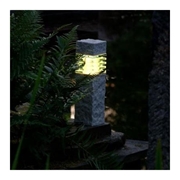 NEPOS LED słupek efekt kamień polimer