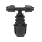 Połączenie linii kroplującej z rurą 25 x 16