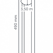 LAMPA WOLNOSTOJĄCA ACE HIGH  12V CORTEN IN-LITE