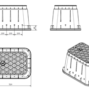 Studzienka zaworowa STANDARD - 4 elektrozawory szara