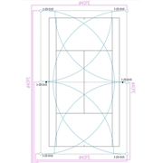 Nawadnianie kortu tenisowego 17 x 34m Hunter