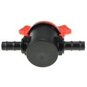 Zawór plastikowy do rur LDPE ⌀ 12 wciskany