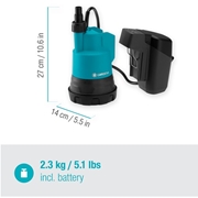 Akumulatorowa pompa do wody 2000/2 bez aku GARDENA(14600-55)