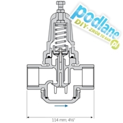 Reduktor ciśnienia 1" PRV 0,5 - 1,2 Bermad