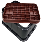 Studzienka zaworowa STANDARD - 4 elektrozawory brązowa