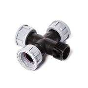 Czwórnik Swivel Oring F-F-F-M 1" do kolektora