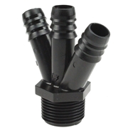 Podłączenie linii kroplującej Y 3 x 16-3/4"