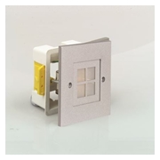 Lampa schodowa LED biały okno 1W 230V srebro sat