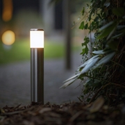 STEN Ludeco lampa stojąca Led 1W biały c. stal nierdzewna