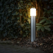 STEN Ludeco lampa stojąca Led 1W biały c. stal nierdzewna