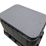 Studzienka zaworowa STANDARD - 4 elektrozawory szara