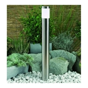 ATILA . lampa stojąca Led 2W biały c. stal nierdz.