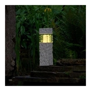 NEPOS LED słupek efekt kamień polimer