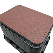 Studzienka zaworowa STANDARD - 4 elektrozawory brązowa