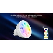 Żarówka RGB + biały ciepły + biały zimny MR16 12V 4 Watt