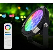 MONI RGB 9 Watt 12V AC/DC reflektor kierunkowy Alu czarny