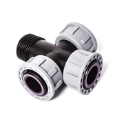 Czwórnik Swivel Oring F-F-F-M 1" do kolektora