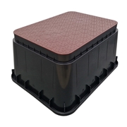 Studzienka zaworowa JUMBO – Brązowa Wood (6 elektrozaworów)