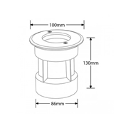 Oprawa najazdowa POENRGL1 GU10 IP67