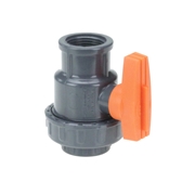 Zawór kulowy 1" plastikowy F-F AQ-63 Watermil