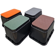 Studzienka zaworowa JUMBO – Brązowa Wood (6 elektrozaworów)