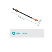 Cleansystem trzonek S, z przepływem wody (18800-20)