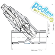 Reduktor ciśnienia 3/4" PRV 0,5-1,2 Bermad